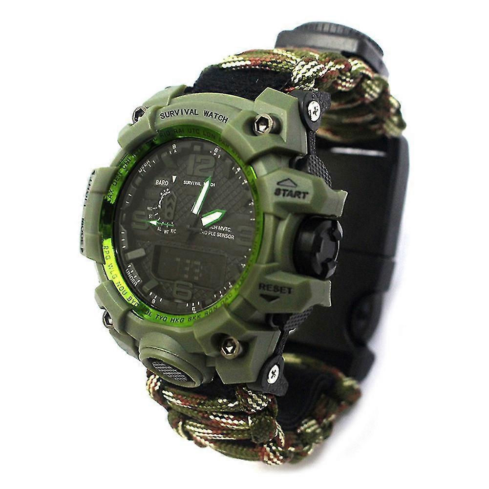 West&month Outdoor Survival Watch Army Green