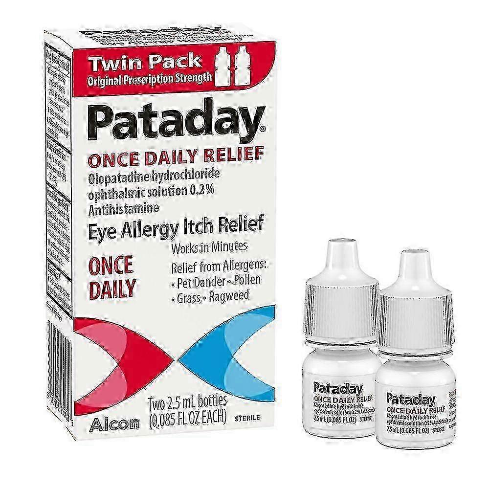 Pataday Once Daily Eye Care Allergy Relief Eye Drops, 2 Ea