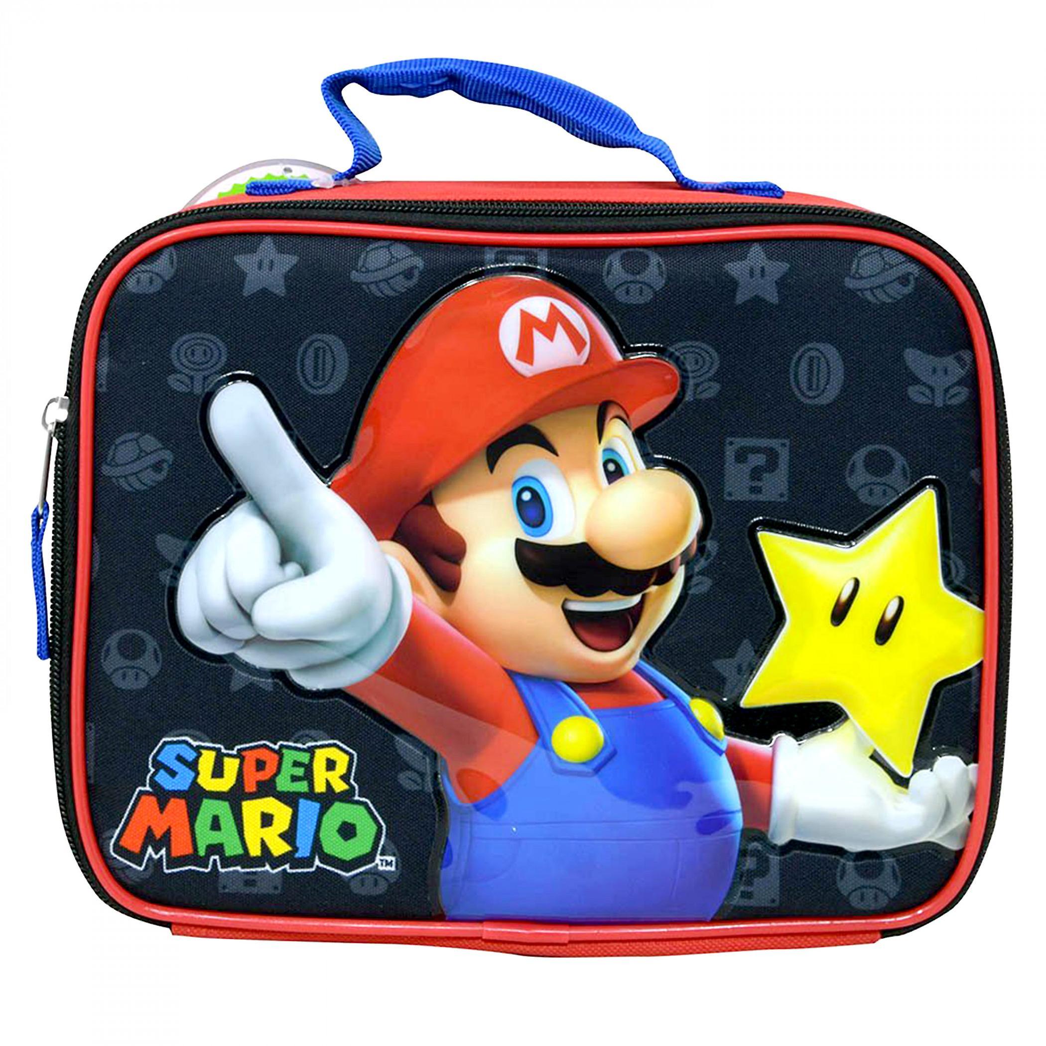 Video Games Super Mario Bros. Star Received Lunch Box Multi-Color