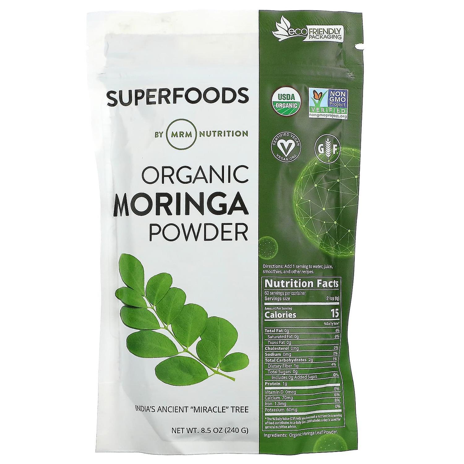 MRM Nutrition, Organic Moringa Powder, 8.5 oz (240 g)