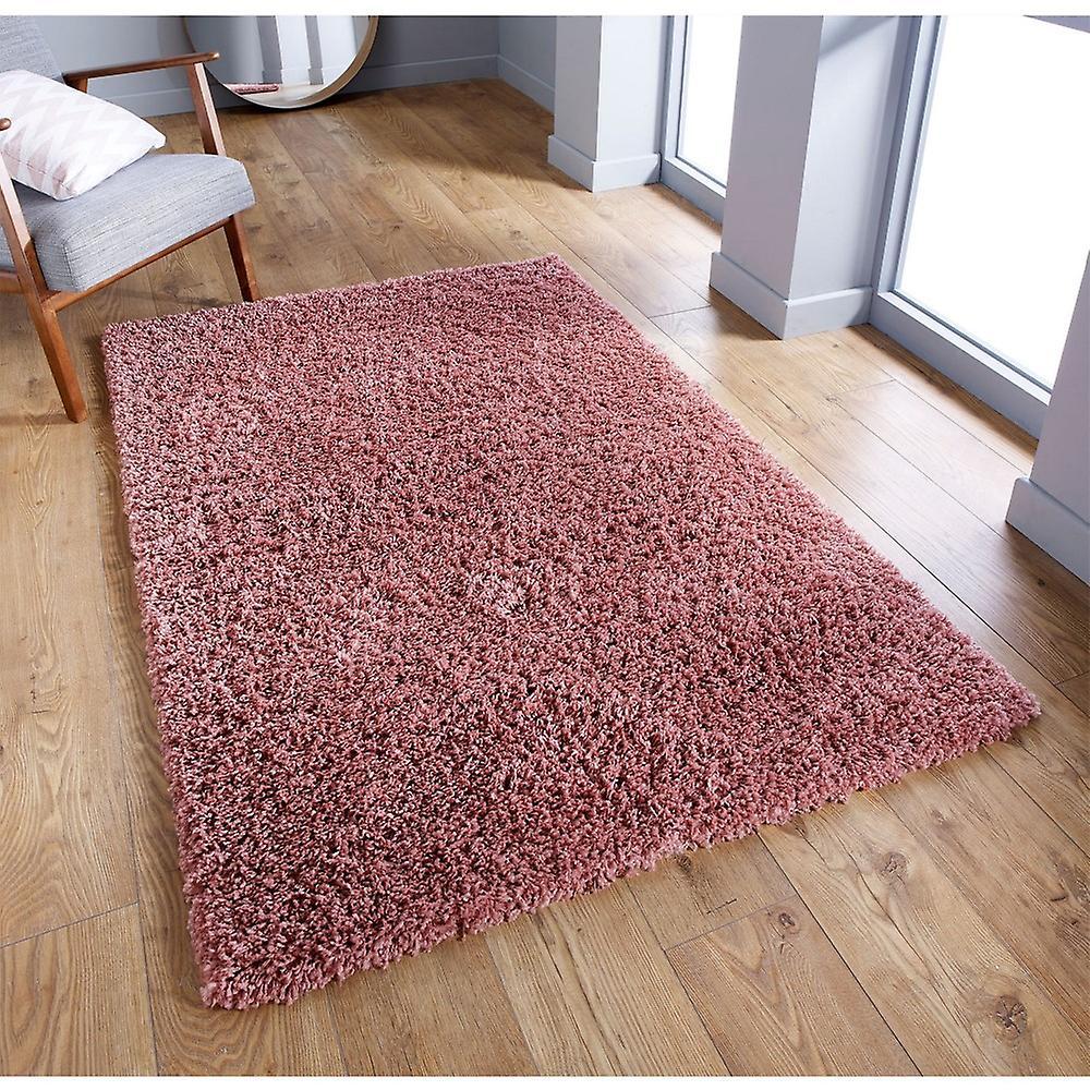 Rugs Direct Online Ltd Serene PINK  Rectangle Rugs Plain/Nearly Plain Rugs 60.00 x 120.00cm