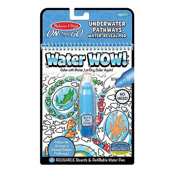 Melissa & Doug Water Wow! Pathways Reuseable Painting Book Underwater Pathways