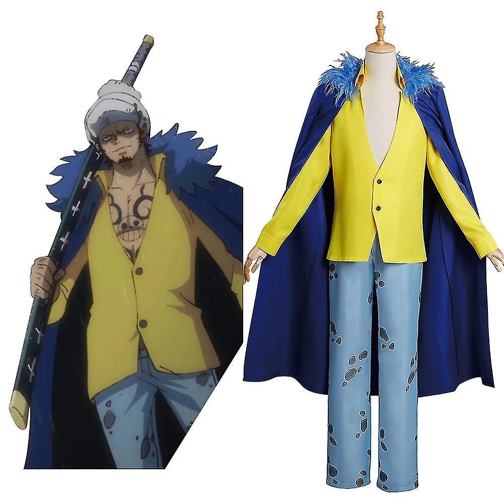 Cryin King Of Thieves Cos Costume Trafalgar Law Cos Party Cosplay Costume 2XL