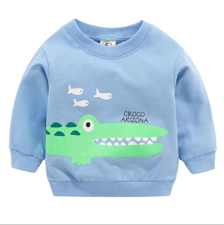 Slowmoose Baby Clothes Sweatshirts - Soft Cotton Top Cartoon Sweater, Spring Autumn 24M / Crocodile-blue