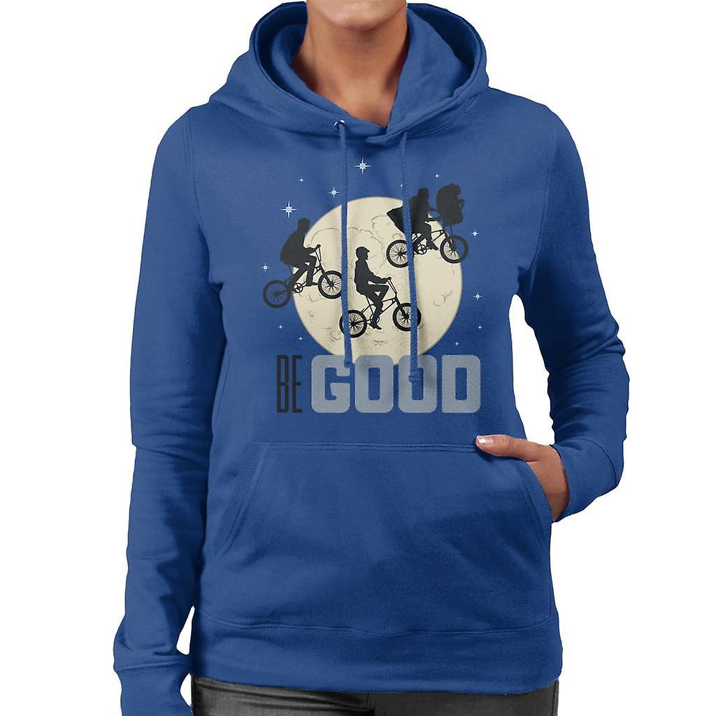 E.T. E.T. Classic Shot Be Good Women's Hooded Sweatshirt Royal Blue Large