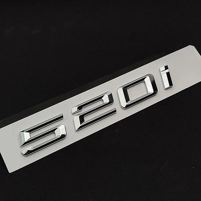 Hikig 3d Abs Car Trunk Badge For Bmw 520i 525i 530i 535i 520d 525d 530d Xdrive E60 E39 E34 F10 Logo Emblem Letters Sticker Accessories