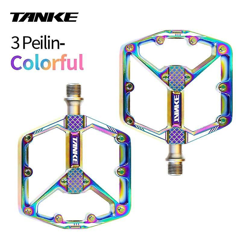 Bicycle Pedals Tanke-bicycle 3 Bearing Pedal,mtb Aluminum Alloy Bicycle Pedal,anti Slip Widening,mountain Bike Accessories,ultra Light Sealing colo...