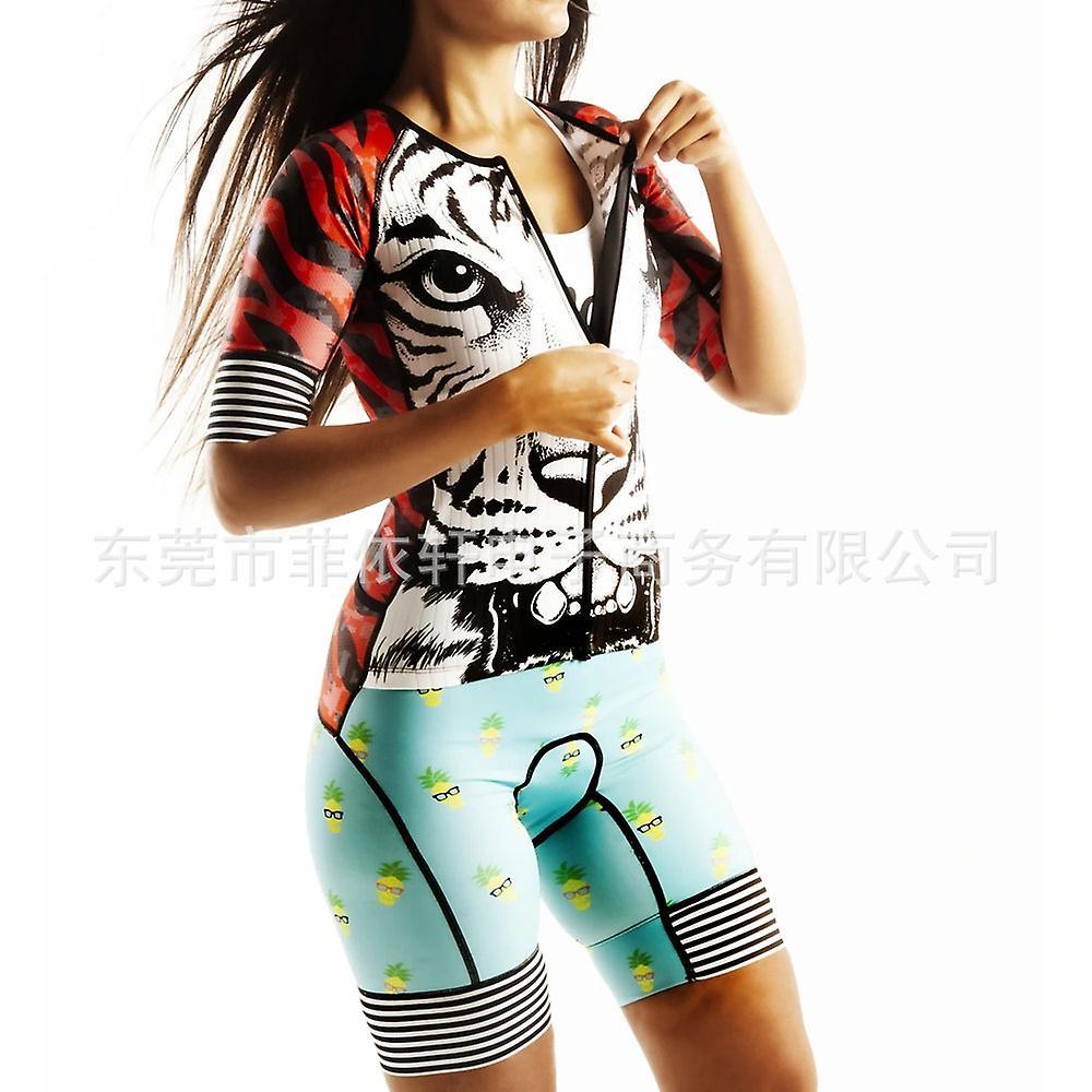 Italian Design LOVE THE PAIN Women's Bodysuit Cycling Suit Ironman Triathlon Outdoor Sports 4 L