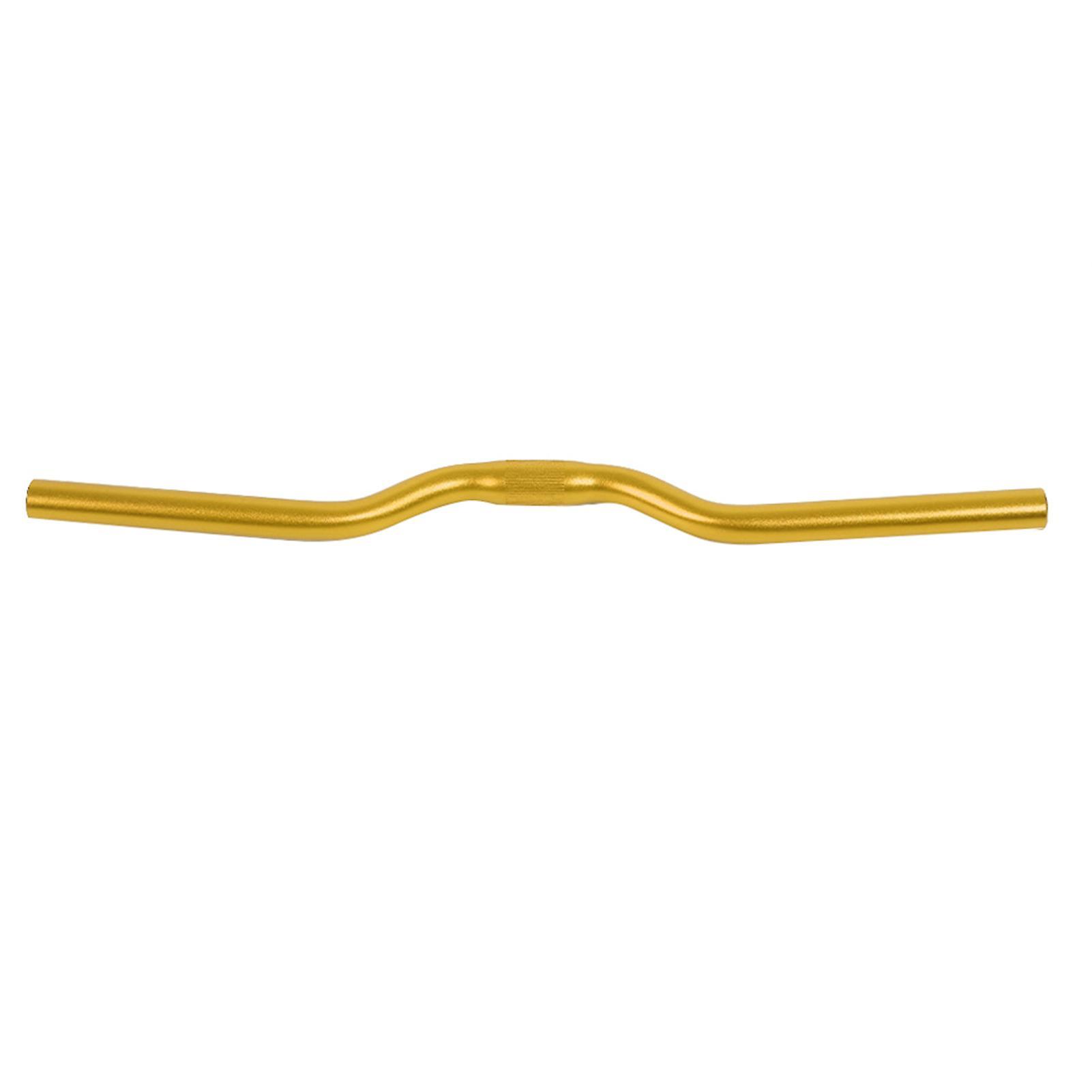 Golden Fixed Gear Bicycle Handlebar Fixed Gear Road Bicycle Aluminum Riser Bar Handlebar 25.4mm*520mm - Golden