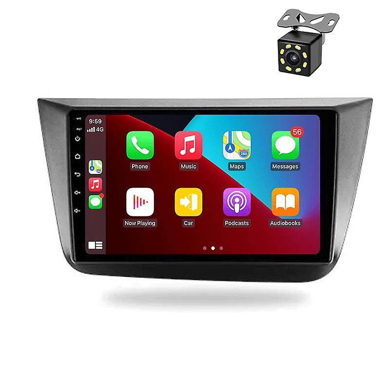 JIULUNET 2Din For Seat Leon 2 MK2 Altea 2005-2012 Android Car Stereo Radio Multimedia Video Player Navigation