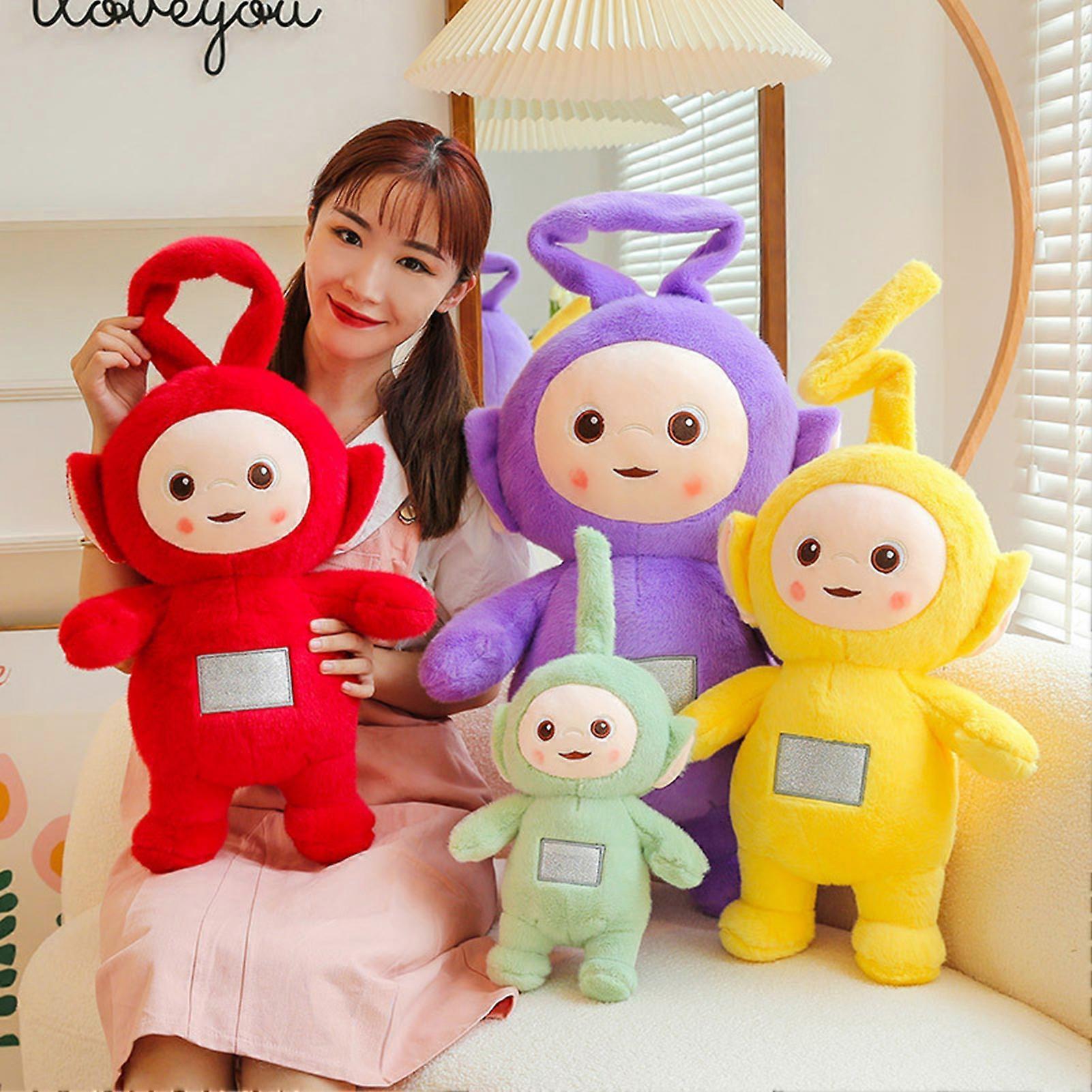 Remorui Teletubbies Plush Toy TV Character Doll Plushies Sofa Ornament Anime Doll Stuffed Pillow Baby Soothing Toy Red M