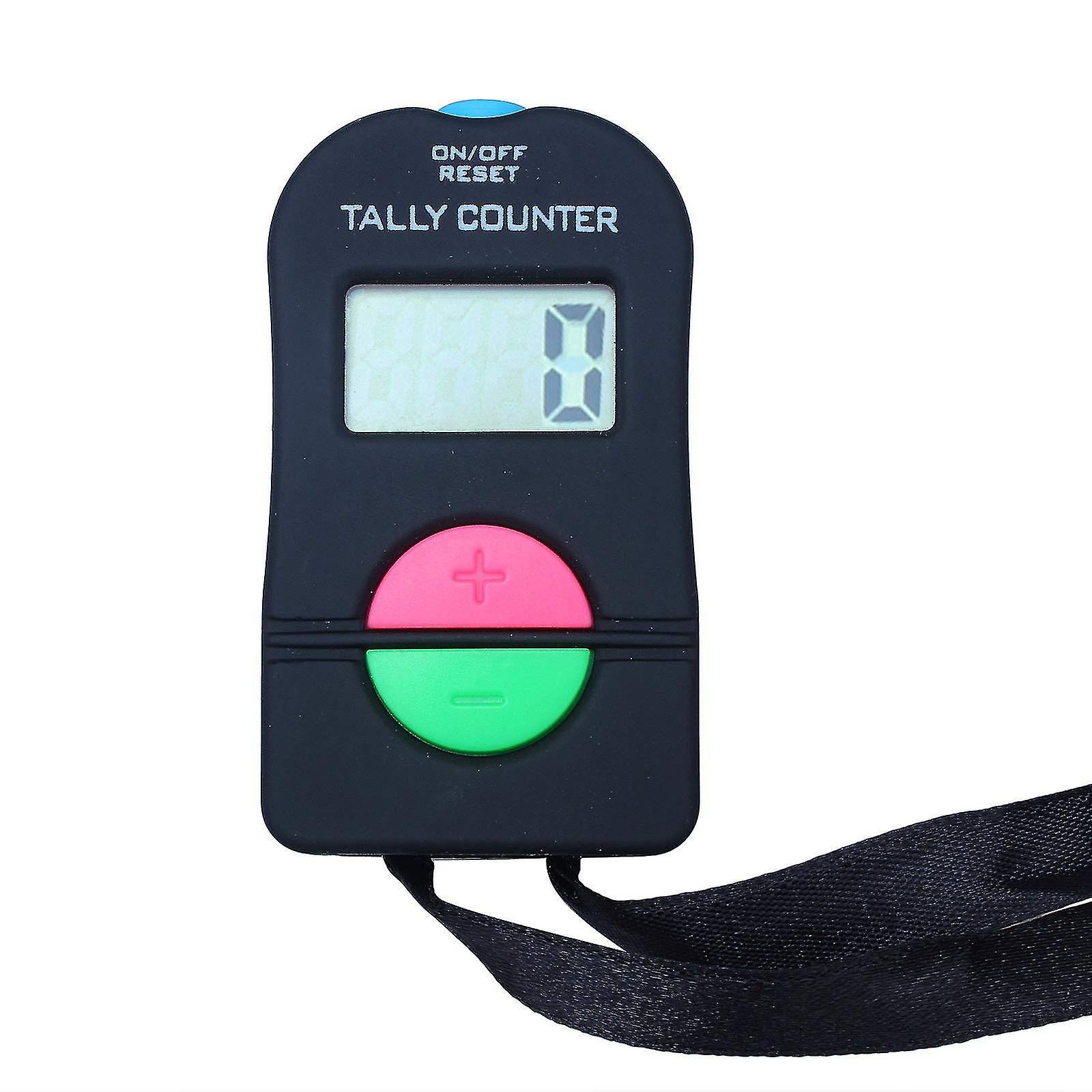 Pilk Clicker Electronic Counter, Digital Hand Tally Counter Electronic Manual Clicker With Lanyard Add Subtract Model