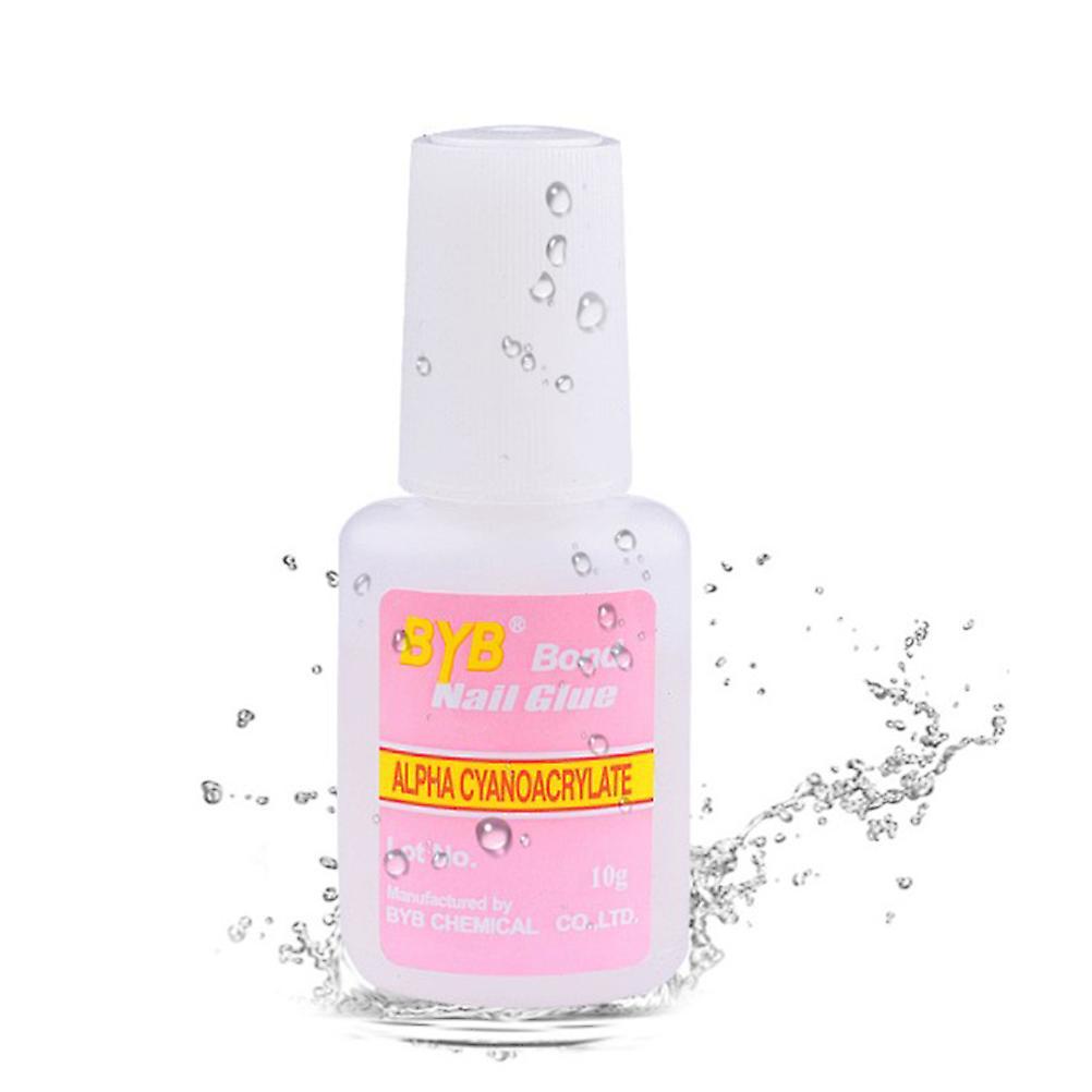 Unbrand 10g Beautiful Nail Art Glue With Brush On Strong Adhesive Fake Acrylic False Tip