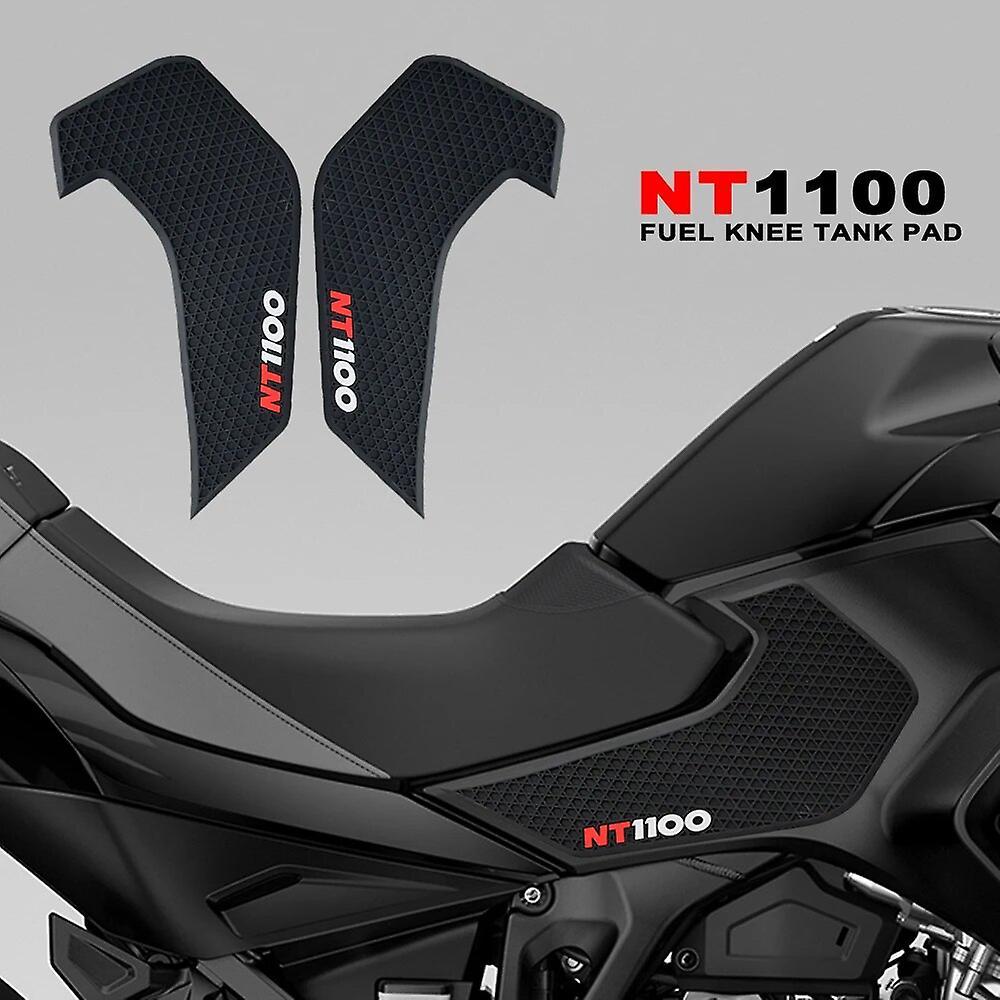 Eccpp Motorcycle Non-slip Side Fuel Tank Stickers Waterproof Pad Rubber Sticker For Honda Nt 1100 Nt1100 2021-2023 black