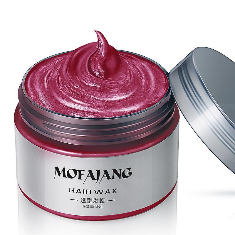 Serh Mofajang 9 Colors Unisex Hair Color Wax Mud Dye Styling Cream Diy Coloring red