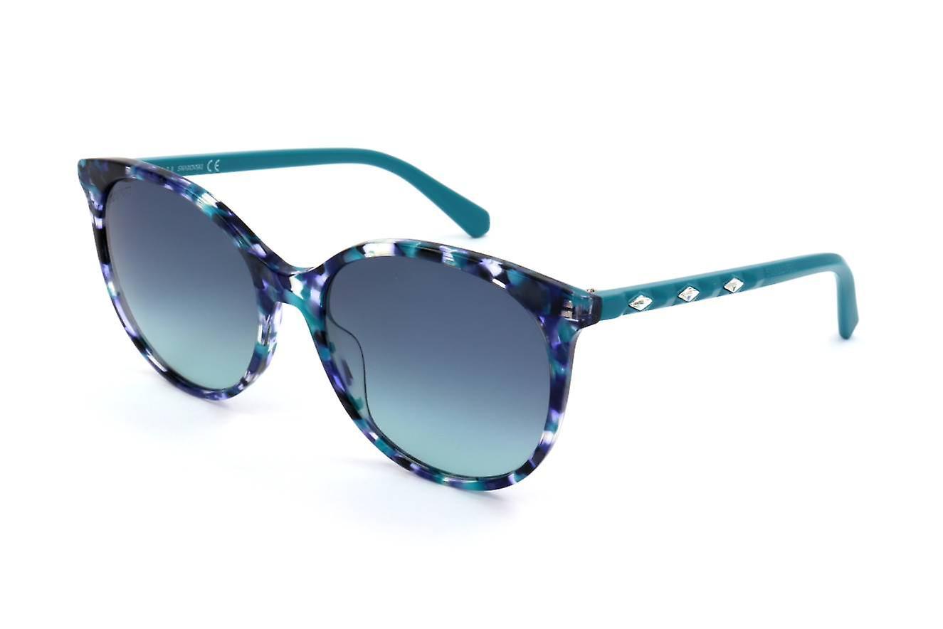 Sunglasses Swarovski SK0223 55W COLOURED HAVANA 56/17/140 WOMAN Multicolour 56 mm