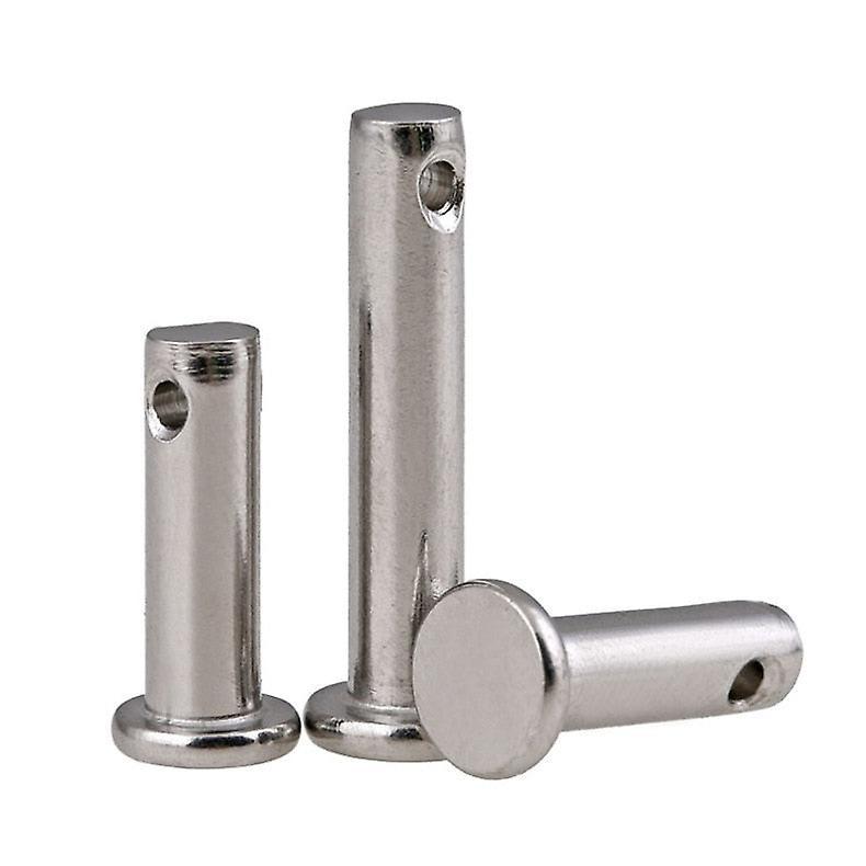 Slowmoose Stainless Steel Pin Flat Head With Hole Cylindrical Locating 30mm / M3