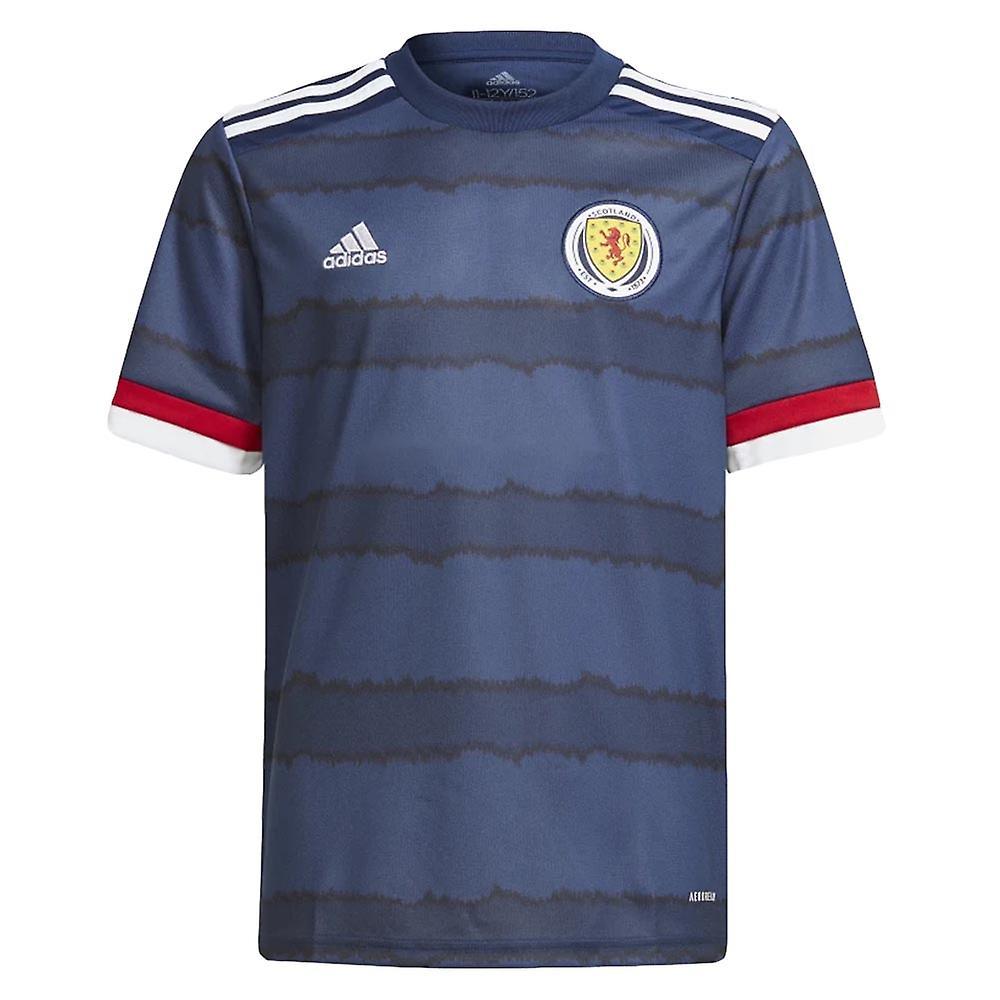 2020-2021 Scotland Home Adidas Football Shirt Navy Large 42-44 inch Chest