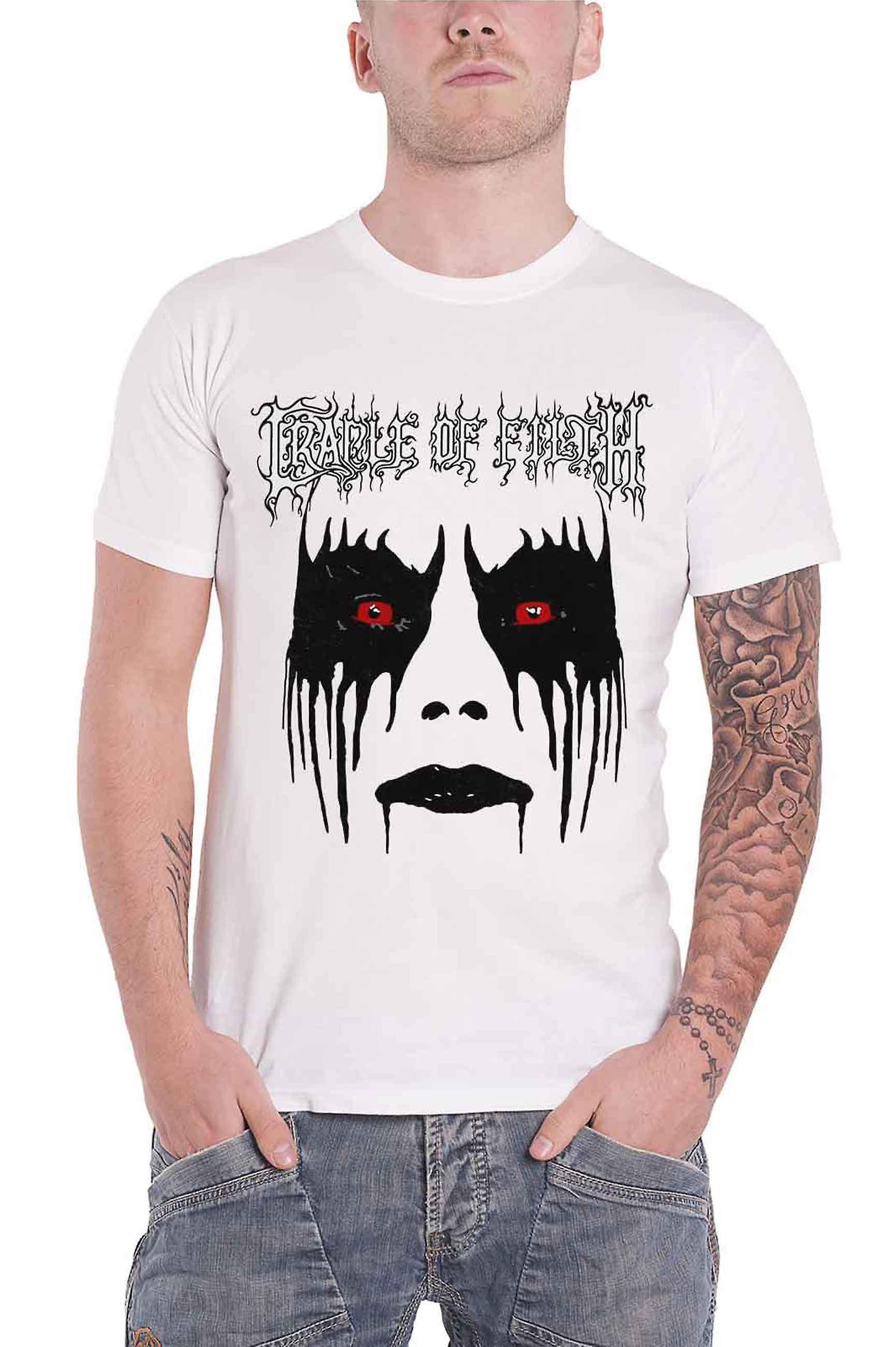 Cradle Of Filth T Shirt Dani Make Up Band Logo new Official Unisex White M