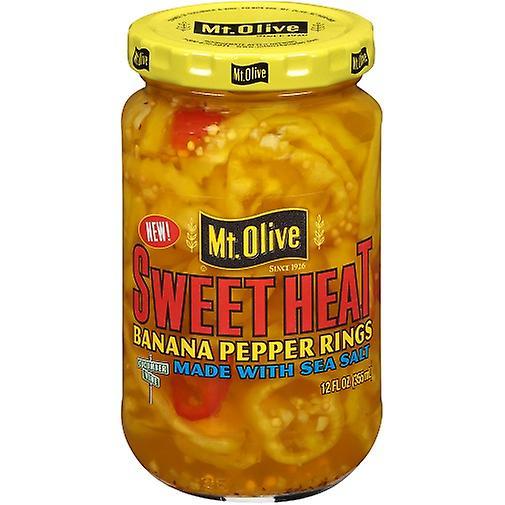 Mt. Olive Sweet Heat Banana Pepper Rings Made with Sea Salt