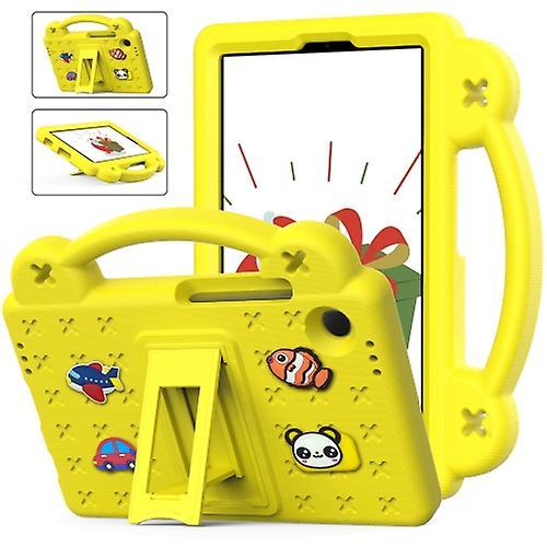 Mycase For Samsung Galaxy Tab A9 Handle Kickstand Children Eva Shockproof Tablet Case Yellow