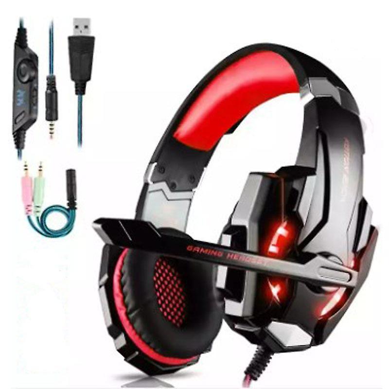 Gaming Headset With Microphone, Professional Gaming Headphones, Stereo Bass, Noise Canceling For Ps4/ Ps5/ Xbox/switch/laptop, Over-ear Pc Gaming H...