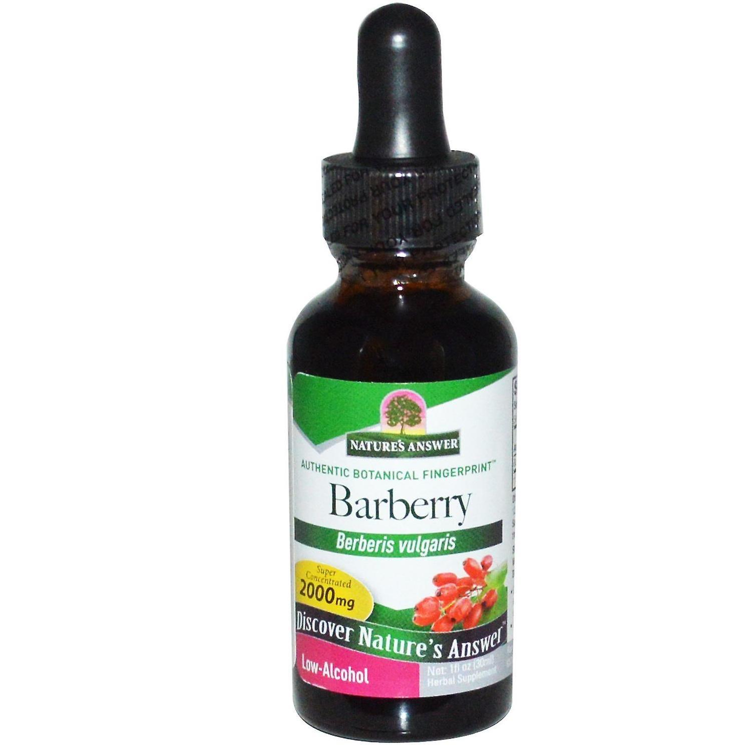 Nature's Answer, Barberry, Low-Alcohol, 2,000 mg, 1 fl oz (30 ml)