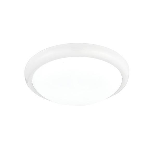 Saxby Lighting Montana Integrated LED Flush Light Gloss White, Opal Polypropylene