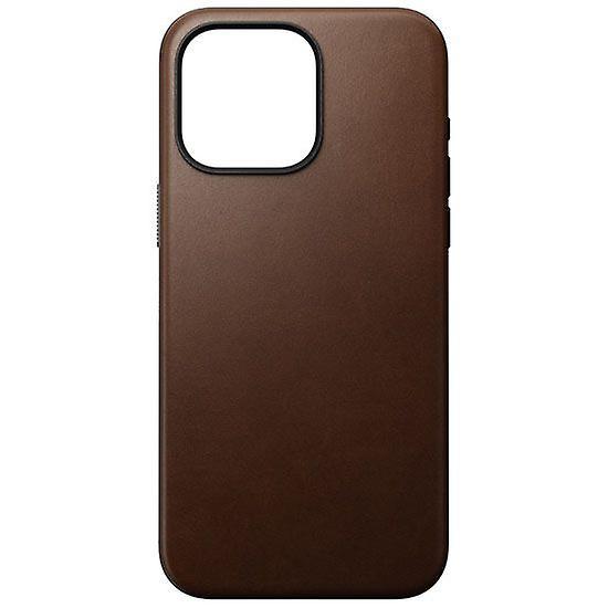 Nomad Modern Leather Case for iPhone 15 Pro Max Marron foncé