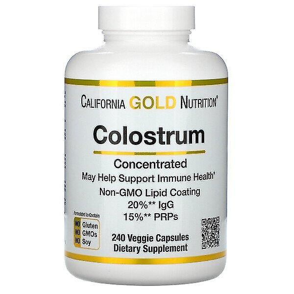 California Gold Nutrition, Colostrum, Concentrated, 240 Veggie Capsules