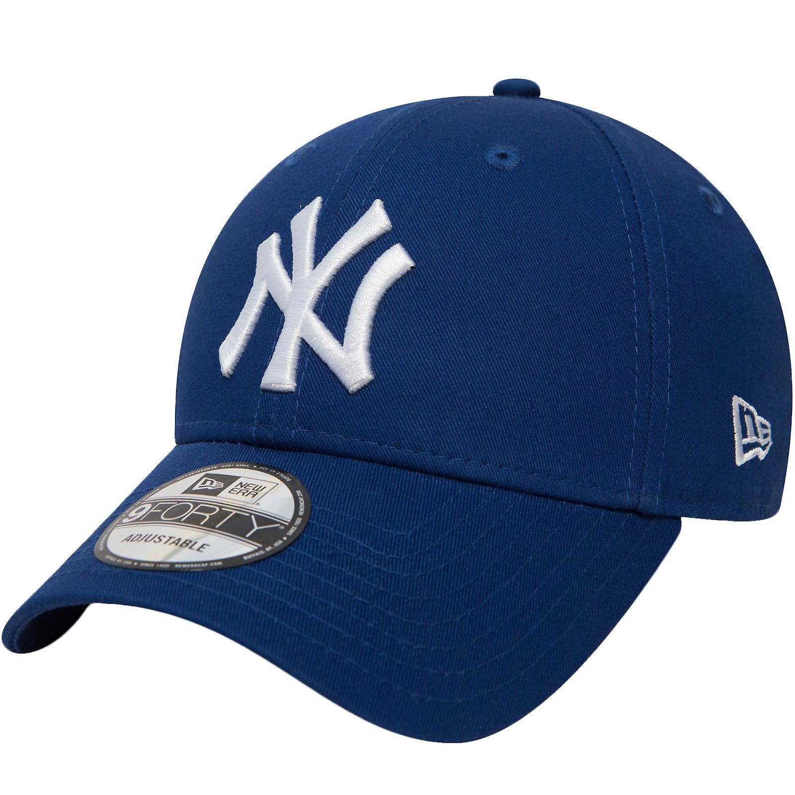 New Era 9FORTY New York NY Yankees MLB Essential Adjustable Baseball Cap - Blue One Size