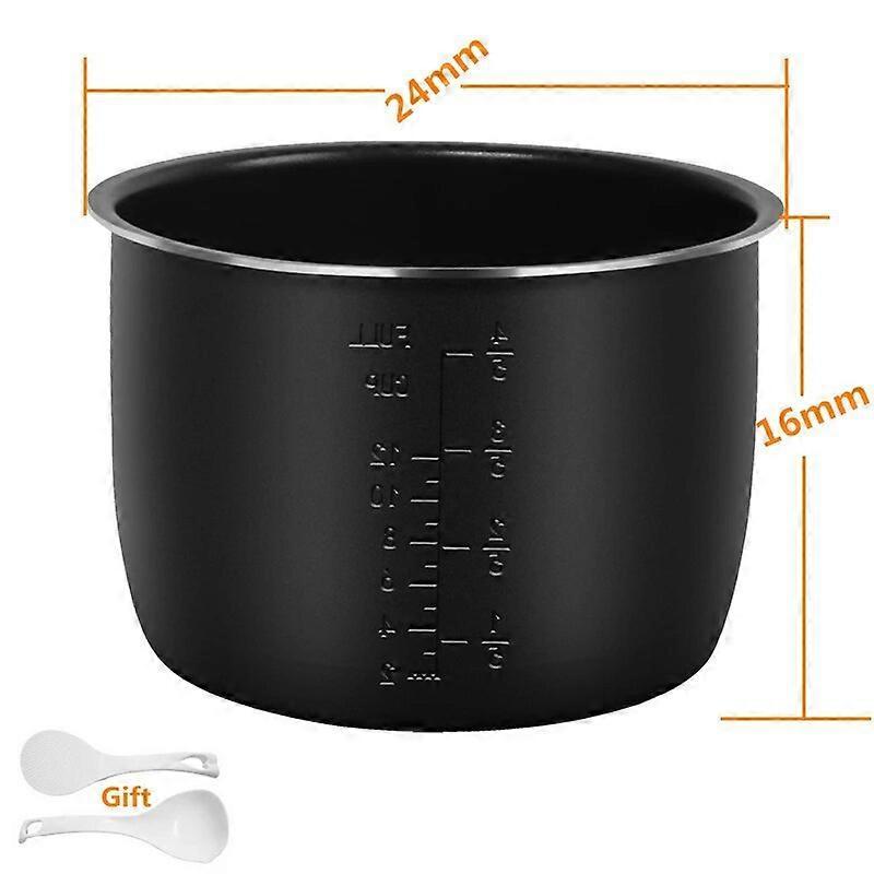 Lahdek 6L Electric Pressure Rice Cooker Inner Bowl  for Philips HD2107 HD2137 HD2138 HD2139 Parts Replacement