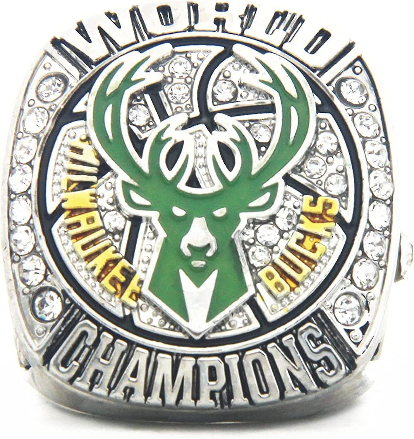 Dhrs 2020-21 Milwaukee Champions Ring With Box Bucks Mvp Antetokounmpo Gifts Compatible With yellow/gold/stone