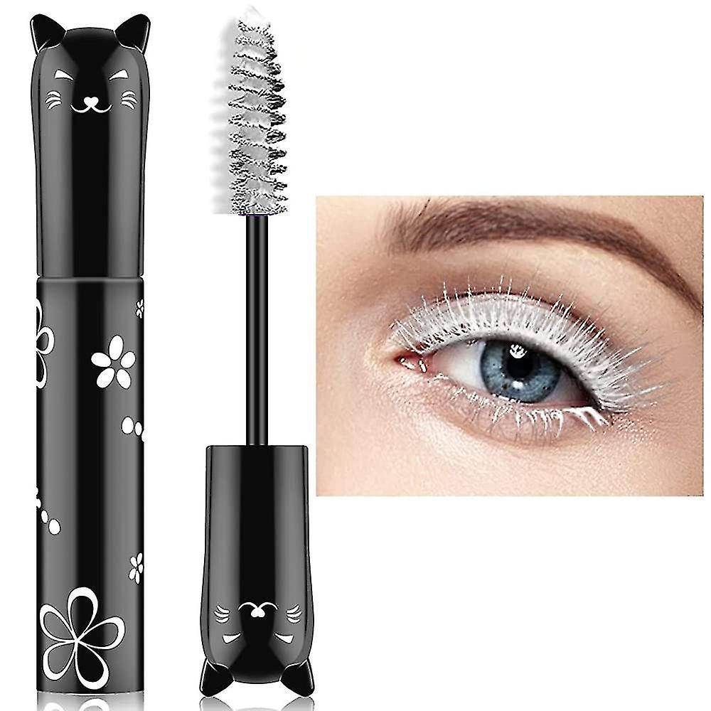 Ssylune Color Mascara, Waterproof And Long Lasting Volume white