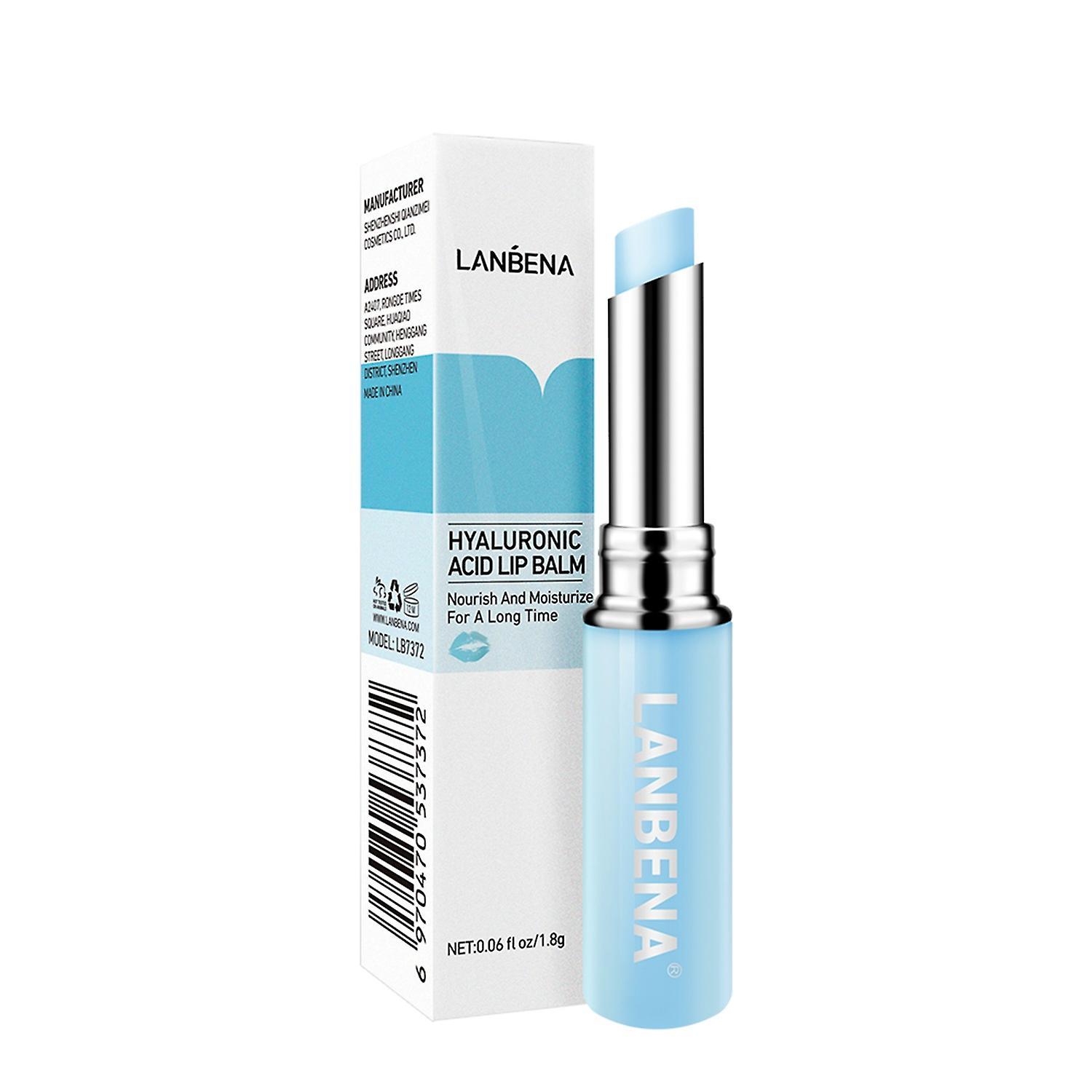 LANBENA Hyaluronic Acid Lip Balm Lip Plumper Natural Extract Fade Lip Lines Nourishing Moisturzing L