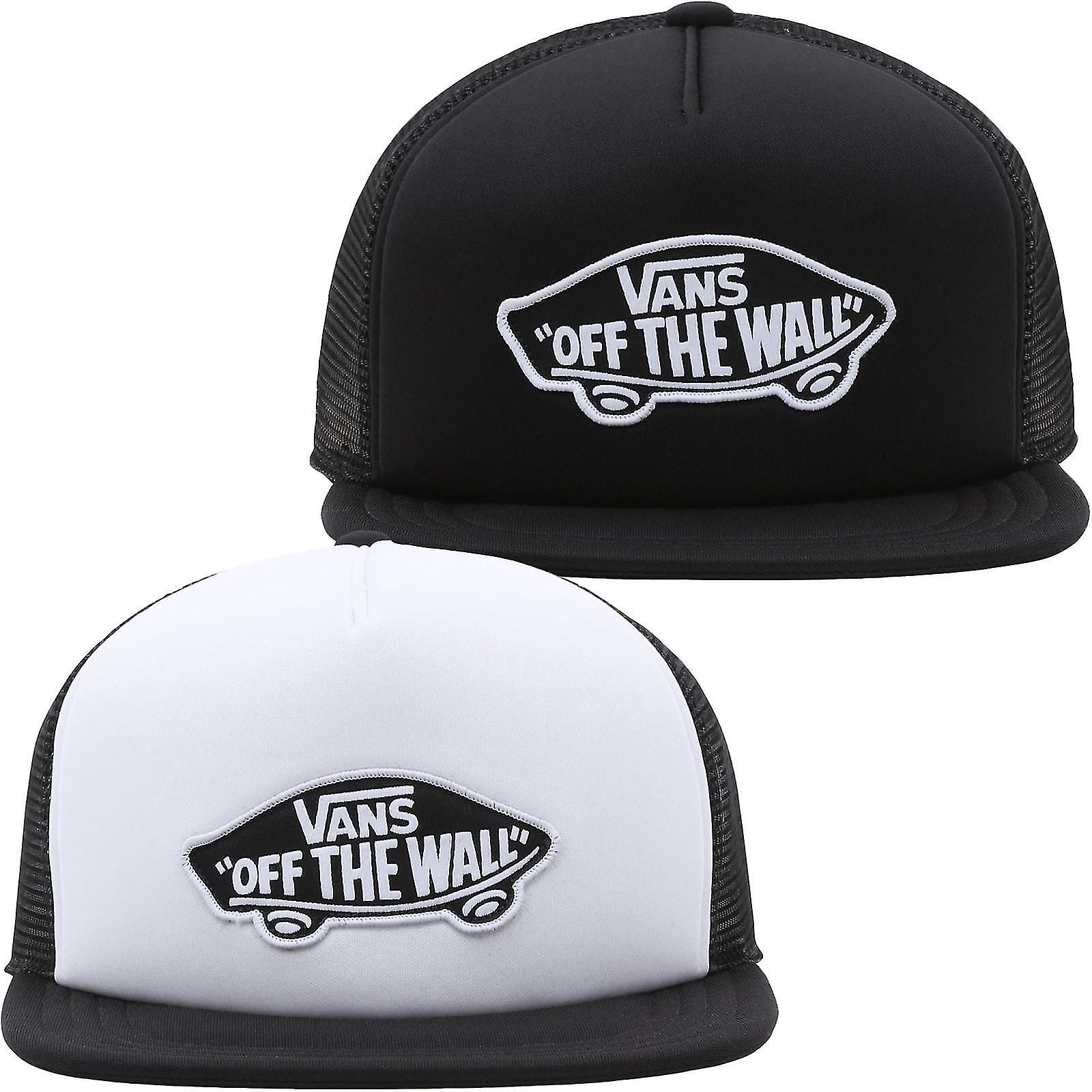 Aswei Vans Mens Off The Wall Board Mesh Panel Adjustable Snapback Trucker Cap