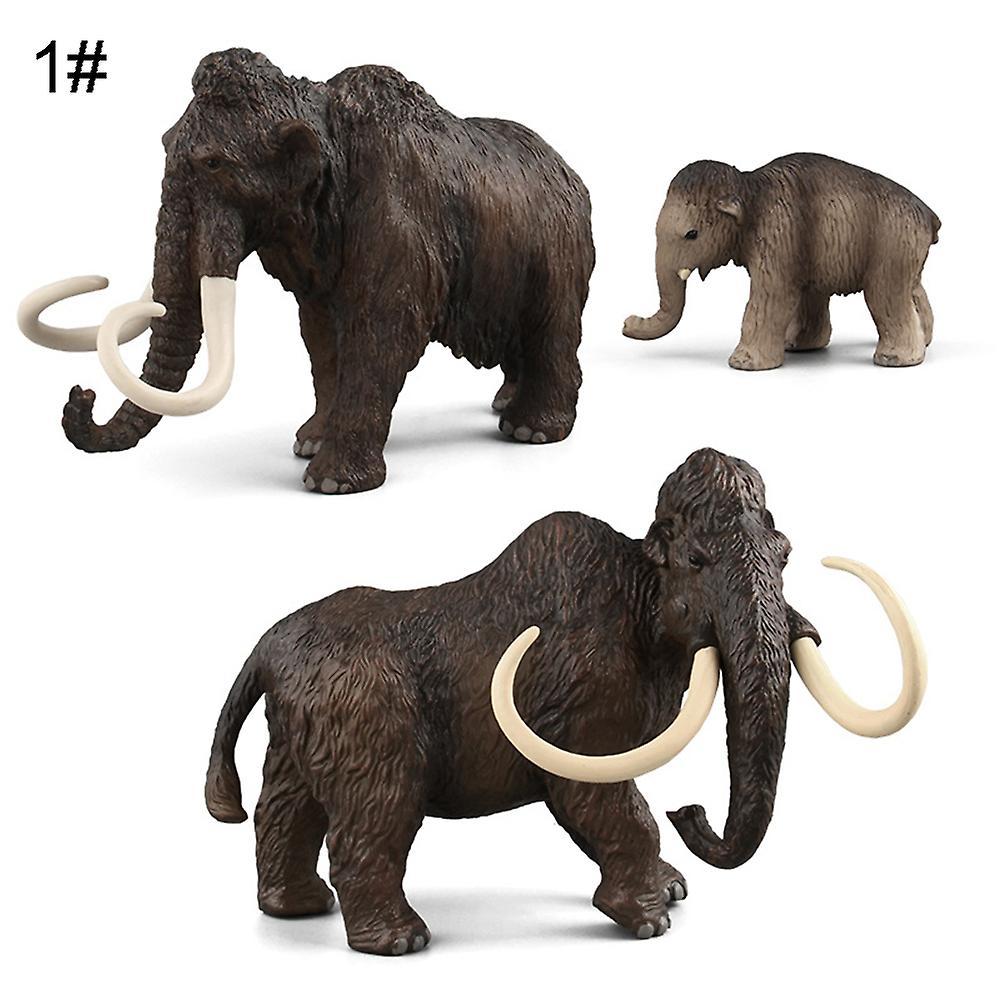 Haloppe Simulation Family Mammoth Elephant Animal PVC Model Figurine Education Kids Toy 1#