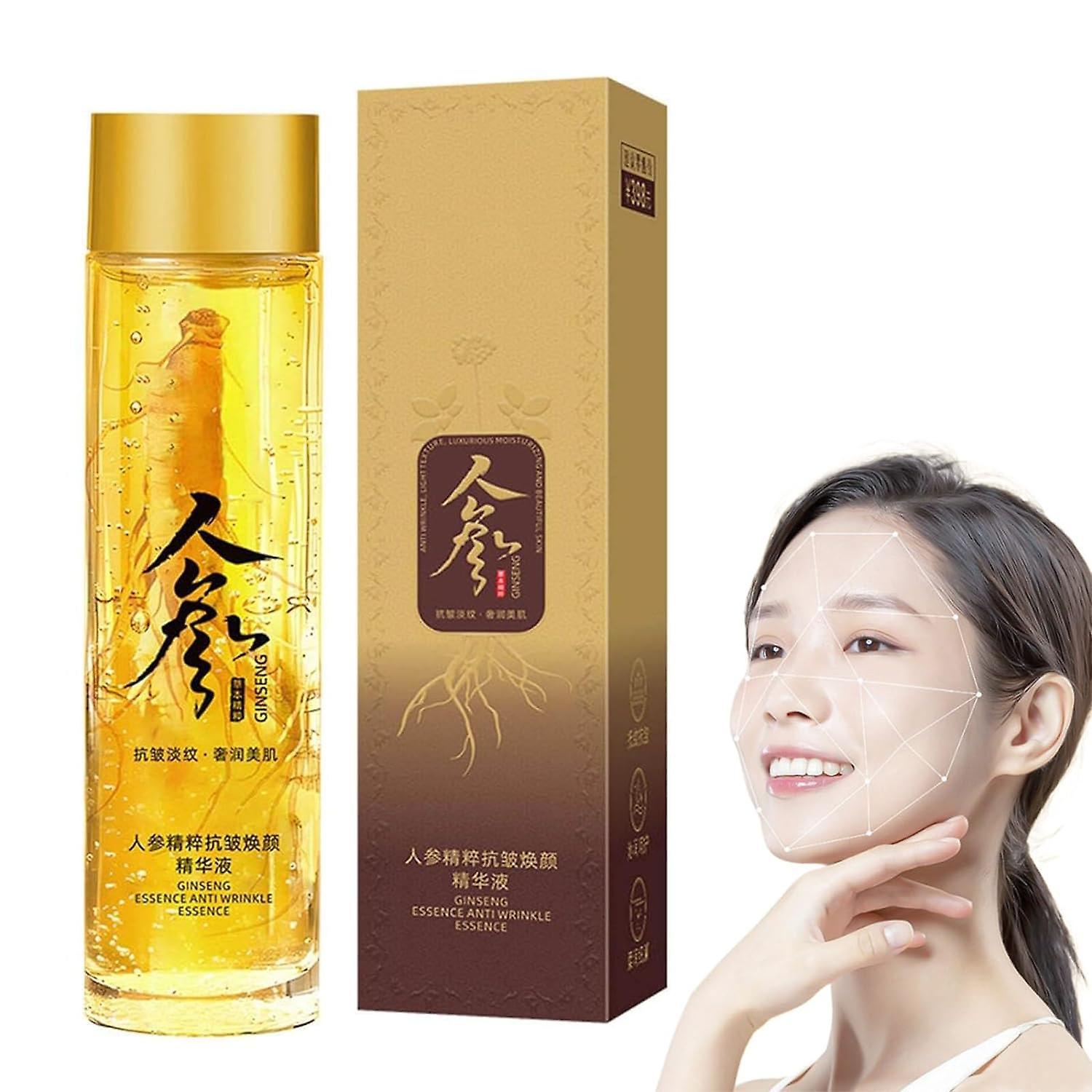 Frusde Ginseng Anti-Wrinkle Essence Toner, Ginseng Peptide Anti-Ageing Essence, Polypeptide Anti-Wrinkle Ginseng Serum, Gold Ginseng Face Serum Red...