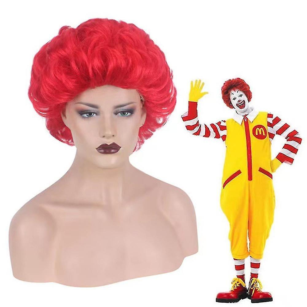 Ronald McDonald Cosplay Costumes Adult Funny Outfits Fancy Dress Party Set ~JNNJV XL