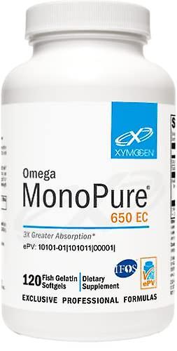 Xymogen Omega Monopure 650 Ec Fish Oil 120 Softgels