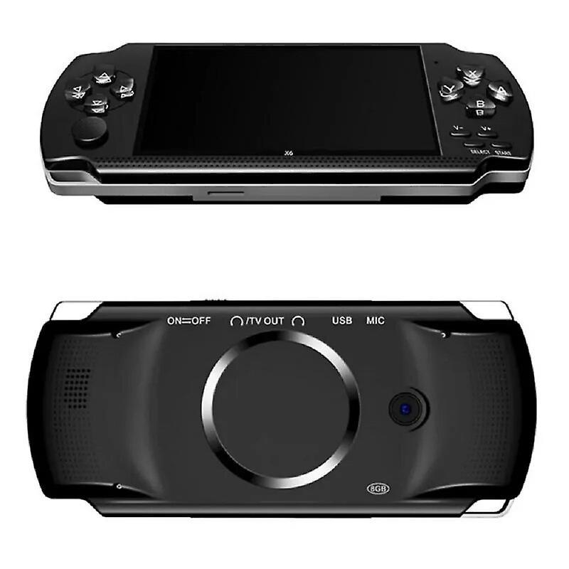 4.3-inch Screen Game Console For Psp Game Console Handheld Game Players 8g Built-in 10,000 Games Support 8/16/32/64/128 Bit Game White