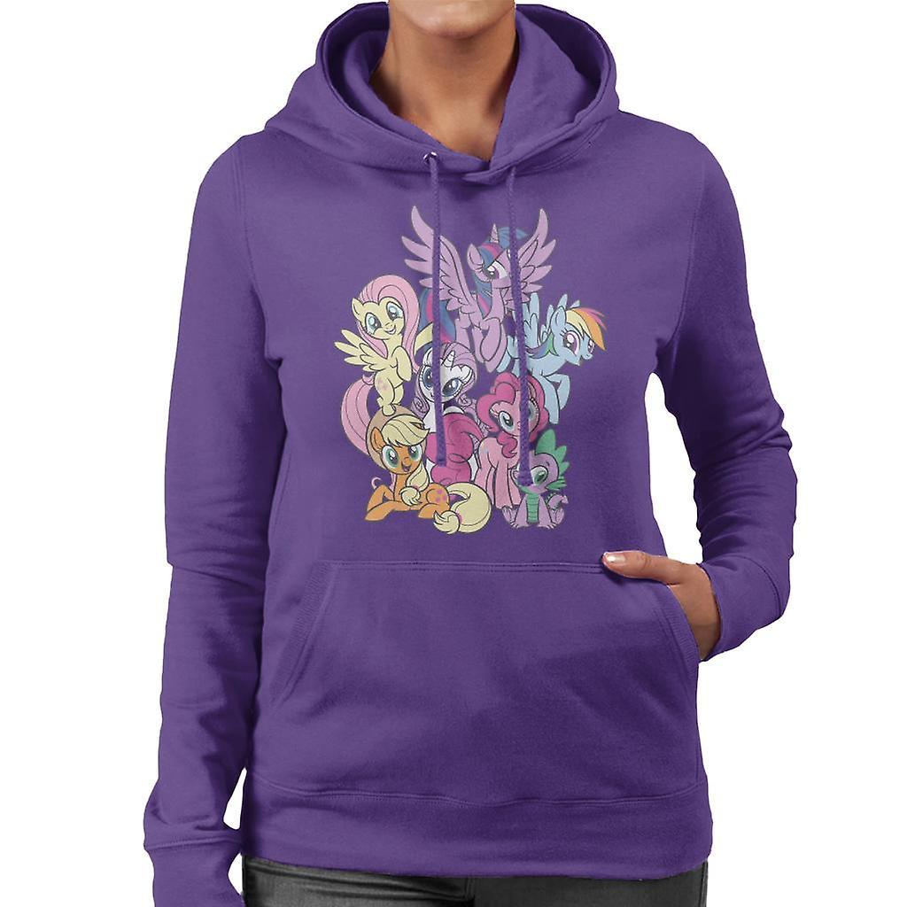 My Little Pony Spike And The Squad Women's Hooded Sweatshirt Purple XX-Large