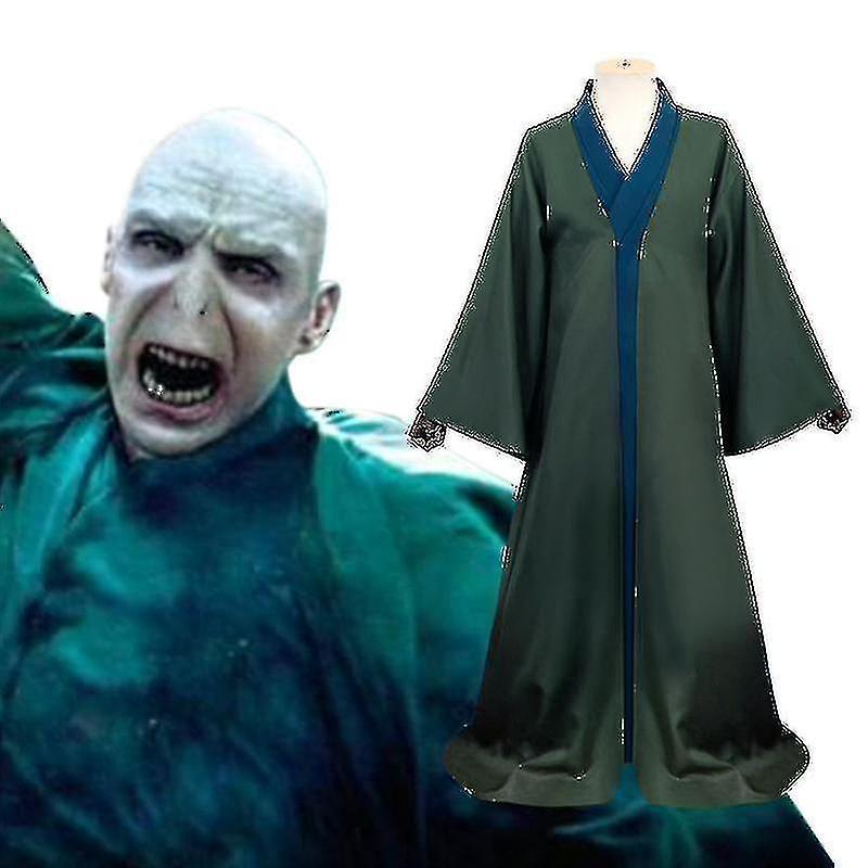 Boris Full Suit# Harry Potter Voldemort Cosplay Costume Dark Lord Halloween Cosplay Magic Robe Stage Show Costume V L