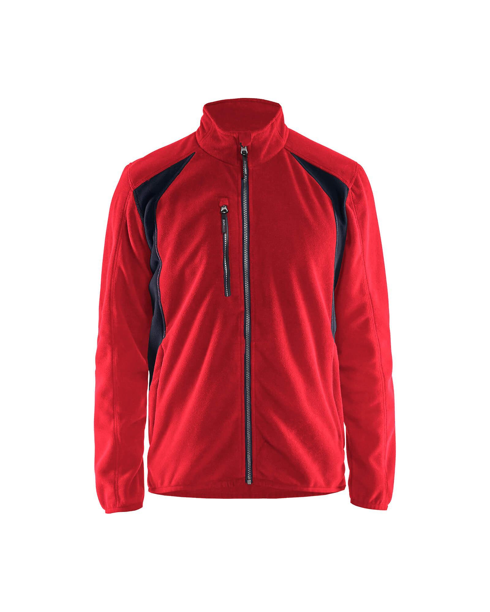 Blaklader 4730 workwear fleece jacket - mens (47302510) Red/black Xs