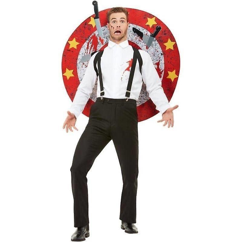 Smiffys Deluxe knife thrower costume adult red white 50805l red/white Xl