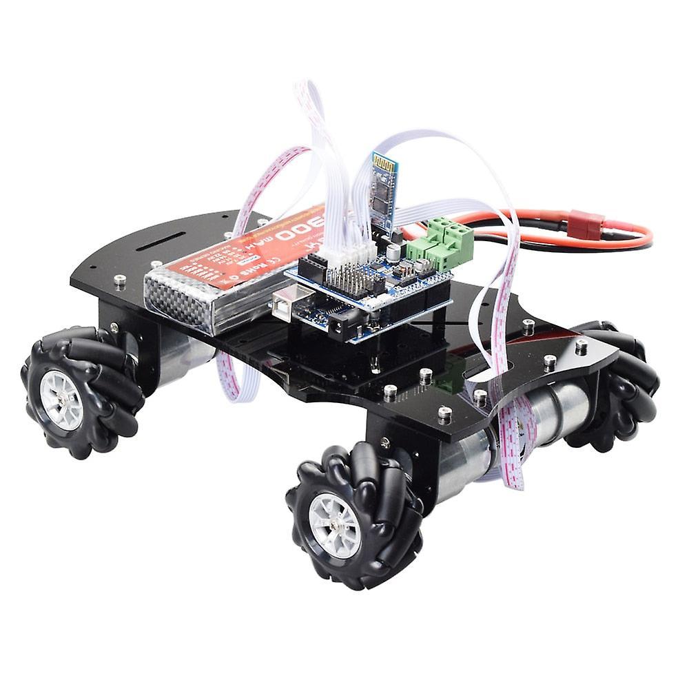 Slowmoose 4wd Mecanum Wheel Robot Car Chassis Kit - Directional Platform With Encoder bluetooth robot car