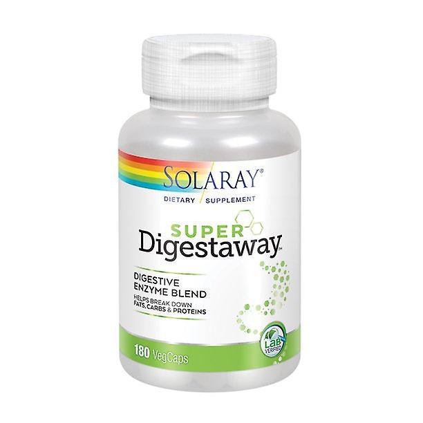 Solaray Super Digestaway Digestive Enzyme Blend | Healthy Digestion & Absorption Of Proteins, Fats & Carbohydrates 180 Vegcaps