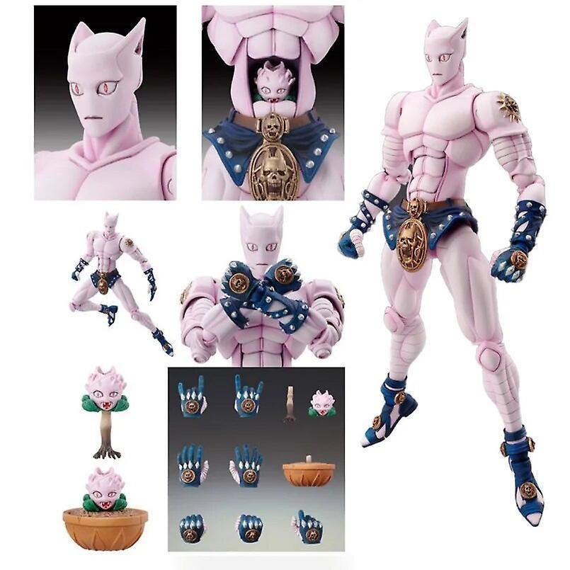 Visgaler 16cm Jojo's Bizarre Adventure Anime Killer Jonathan Joestar Pvc Action Figure Queen Second Stone Ocean Collectible Model Toys 17cm pink