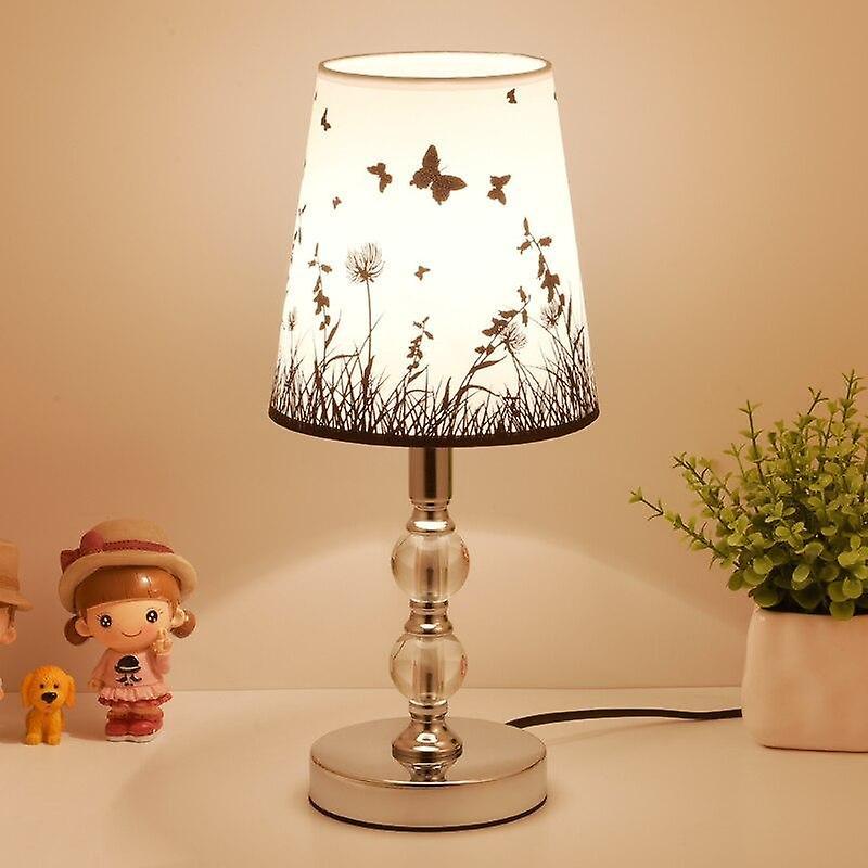 Slowmoose Crystal Table Led, Bedside - Nordic Desk Lamp With E27 & Eu Plug Type 2 no bulb