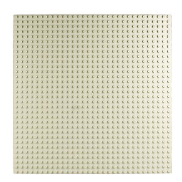 Slowmoose Dots Classic Base Plates Blocks - Small Size Bricks Baseplates, Construction 32x32 Light Yellow